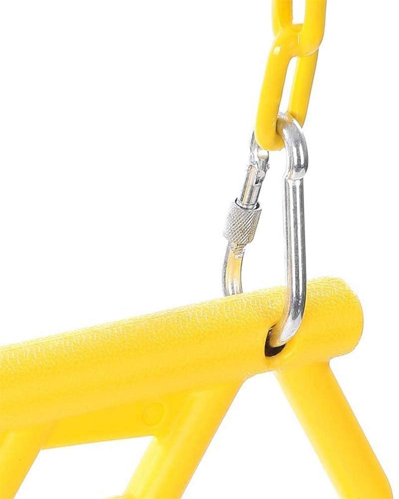 REZNOR Trapeze Swing Bar Playset with Plastic Gym Trapeze Bar for Kids/Adults, | Weight Capacity 120 kg (Yellow) - Image 5