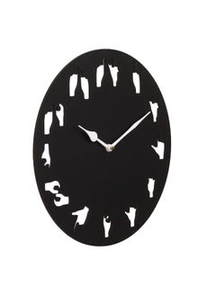Webelkart Webelkart Stylish Beautiful Round Wooden Wall Clock for Home and Office Decor| Wall Clock for Bedrrom| Wall Clock for Living Room (30 cm x 30 cm x 2.8 cm, Black)- Without Glass  - Image 4