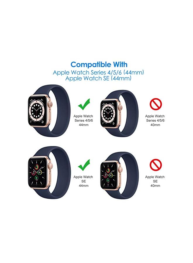 Jetech Screen Protector Compatible With Apple Watch Se (2022/2020) /Series 6 5 4 44Mm, Tpu Hd Clear Full Coverage Film, 3-Pack - Image 2
