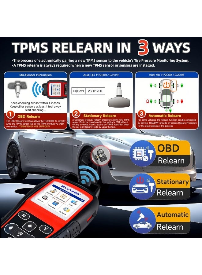 Autel MaxiTPMS TS508WF TPMS Programming Tool - Image 4