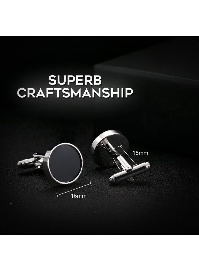 nookly Cufflinks for Men Set Unique Cuff Links Mens Business Groom Gifts - Image 2