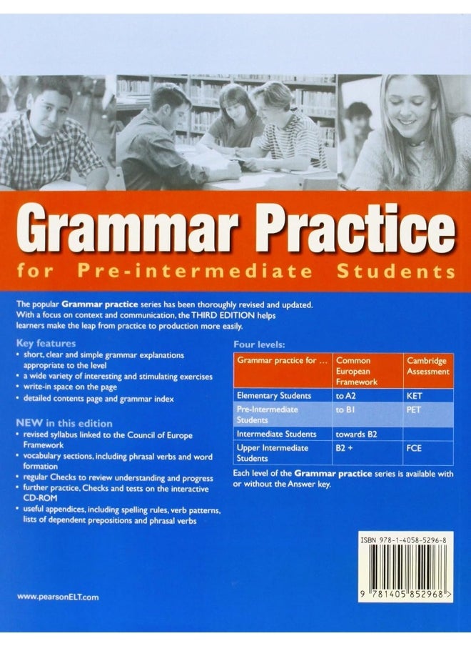 Grammar Practice for Pre-Intermediate Student Book with Key Pack  - Image 2