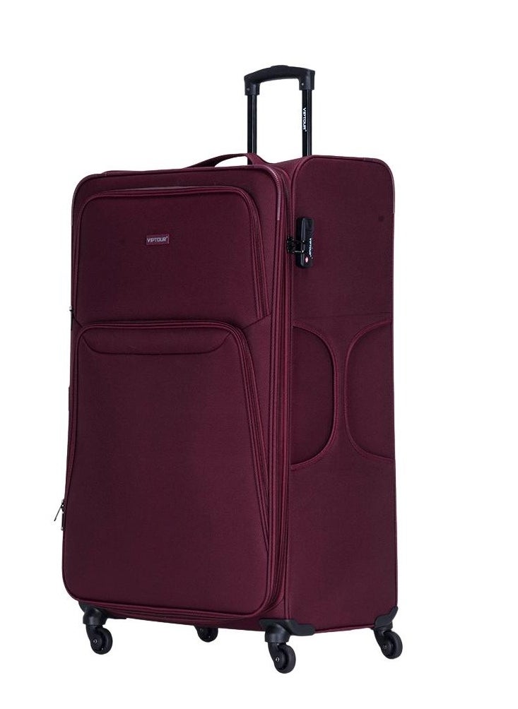 VIPTOUR - Set of 4 Light Weight Polyester Jacqard Trolley Luggage With Number Lock 20,24,28,32 Inches - Image 1