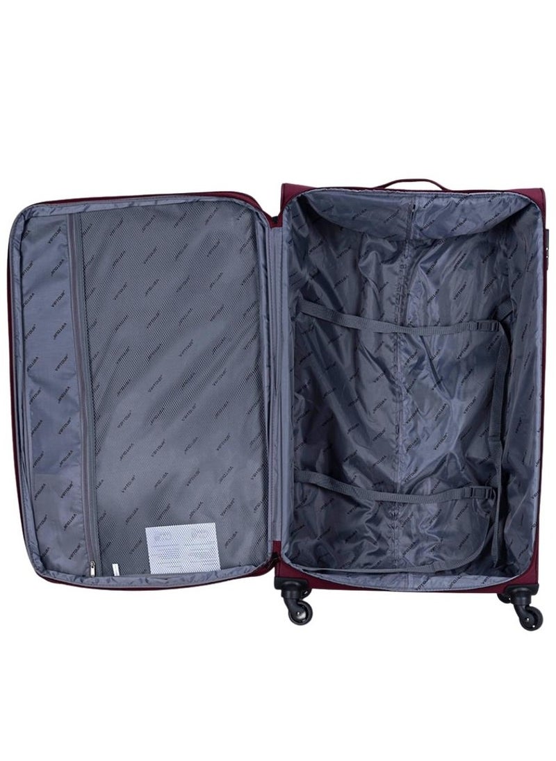 VIPTOUR - Set of 4 Light Weight Polyester Jacqard Trolley Luggage With Number Lock 20,24,28,32 Inches - Image 1