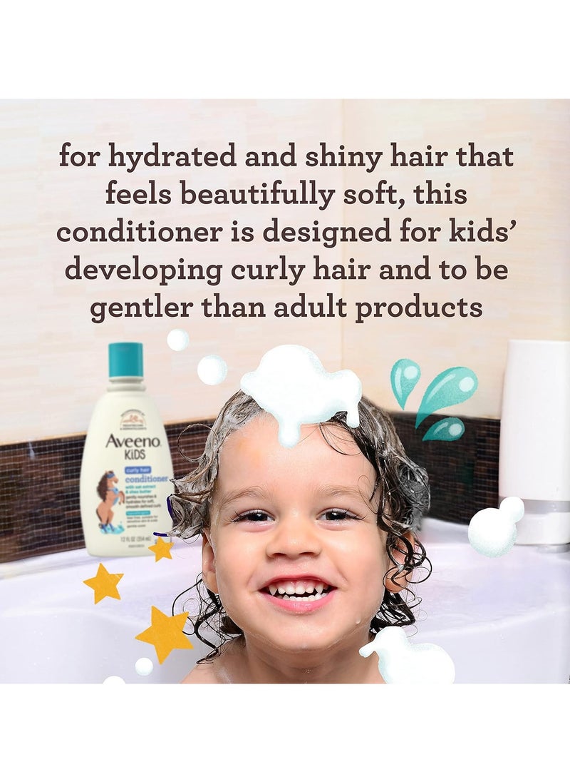 Aveeno Kids Curly Hair Conditioner (12 fl oz)  - Image 2