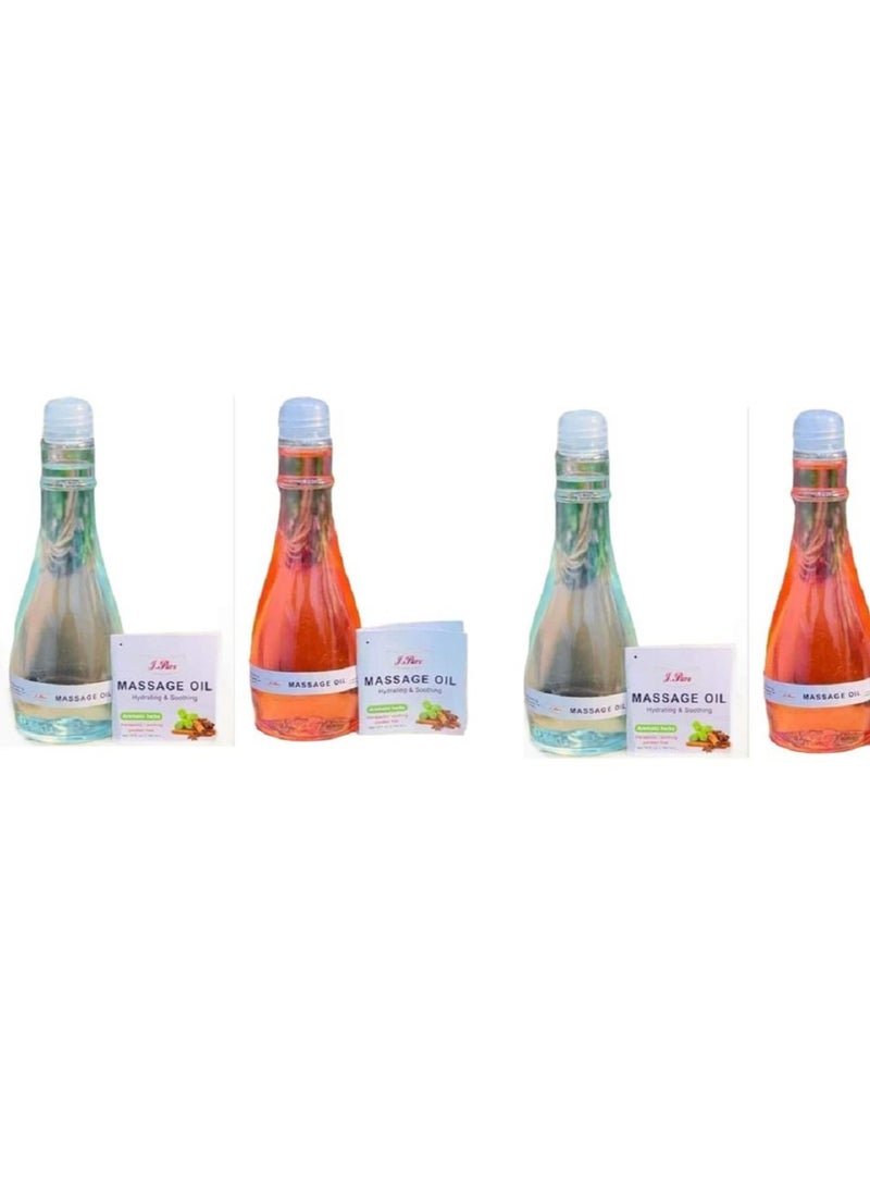Massage Beauty Massage Oil - Set Of 4  PCs 
