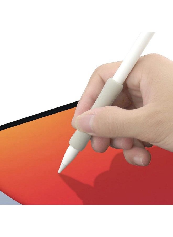 ProElife - 2Pack Ergonomics Grip Holder Silicone Protective Sleeve Cover For Apple Pencil 2Nd 2021 & 1St Generation Ipad Pro 11'' 12.9'' 2021 2020 2018 Stylus Accessories Kits (Navy Blue Gray) - Image 1