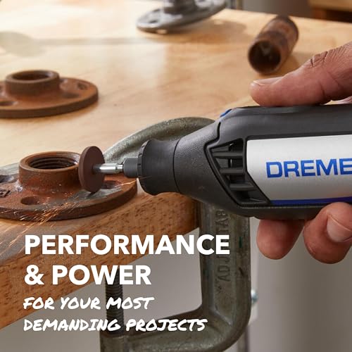 DREMEL مجموعة أدوات دوارة دريمل 4000-2/32 بسرعات متغيرة - نحات، مصقل، وساند - مثالية للقطع، صنفرة التفاصيل، النقش، نحت الخشب، والتلميع - 2 ملحقات و32 ملحقاً - Image 4