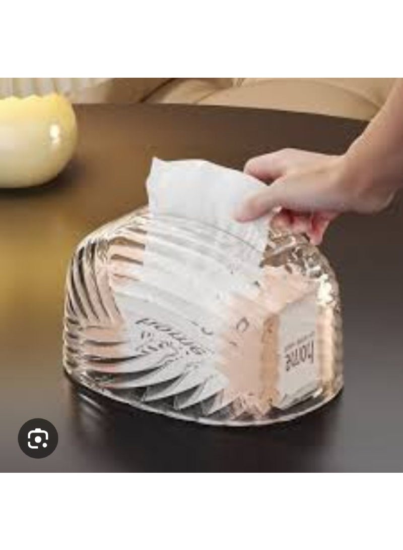 Clear acrylic bag-shaped tissue box - Image 3