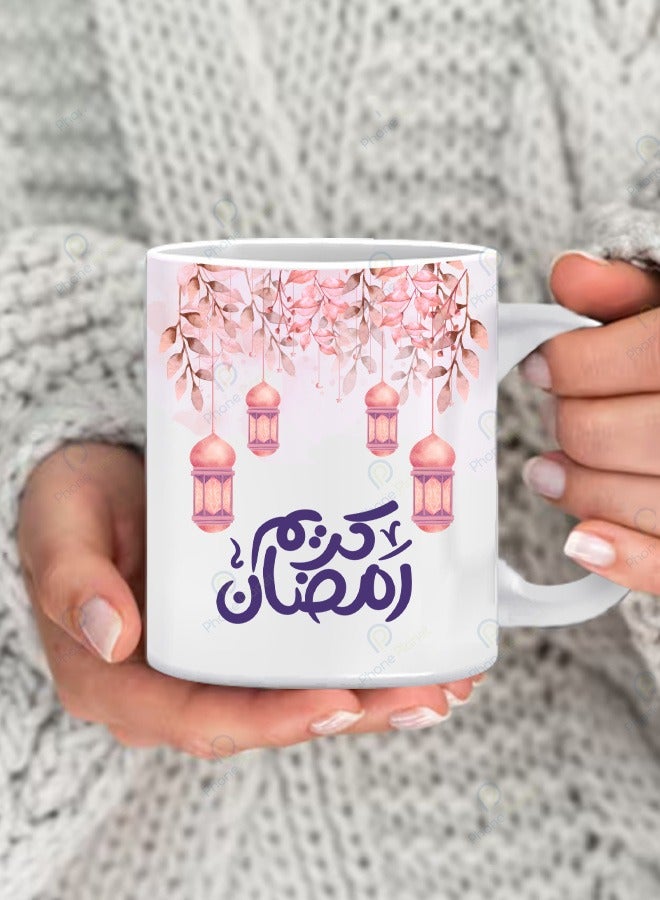 Phone Planet Ramadan Kareem Print Mug for Tea and Coffee with MultiColored Handle