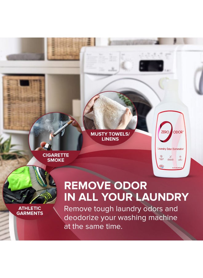 Zero Odor Laundry Odor Eliminator And Deodorizer - Detergent Additive - Permanently Removes Odor From Pet Bedding, Sweaty Clothes, Fabrics, Towels, Uniforms, Jerseys, Shoes etc.- by Zero Odor 16 Ounces(3-Pack)  - Image 3