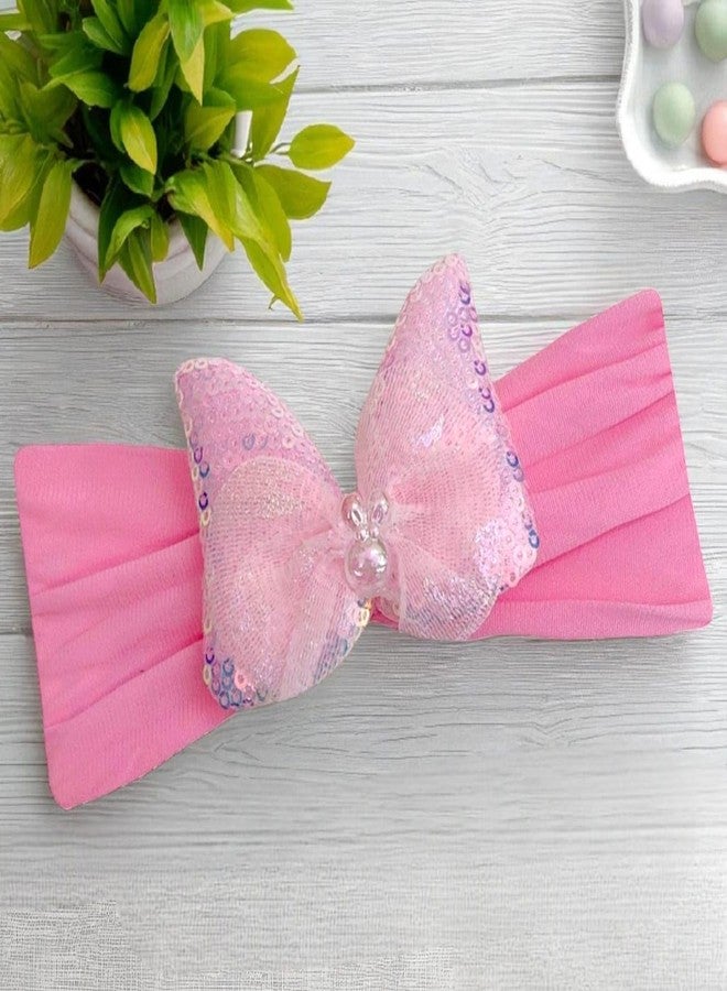 AMYCAUR Multi-coloured hairband Elastic Kids Headband Hair Accessory for Baby Girls and Kids | Soft And Comfortable Baby Girls Shower Gift For Newbron Baby | Random Color (3-Pcs, Small) - Image 4