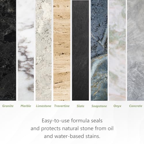 MORE Surface Care MORE Premium Stone Sealer - Water Based Formula - Protection for Natural Stone and Tile Surfaces [Pint / 16 Oz.] - Image 3