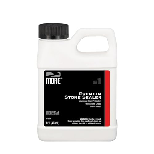 MORE Surface Care MORE Premium Stone Sealer - Water Based Formula - Protection for Natural Stone and Tile Surfaces [Pint / 16 Oz.] - Image 1