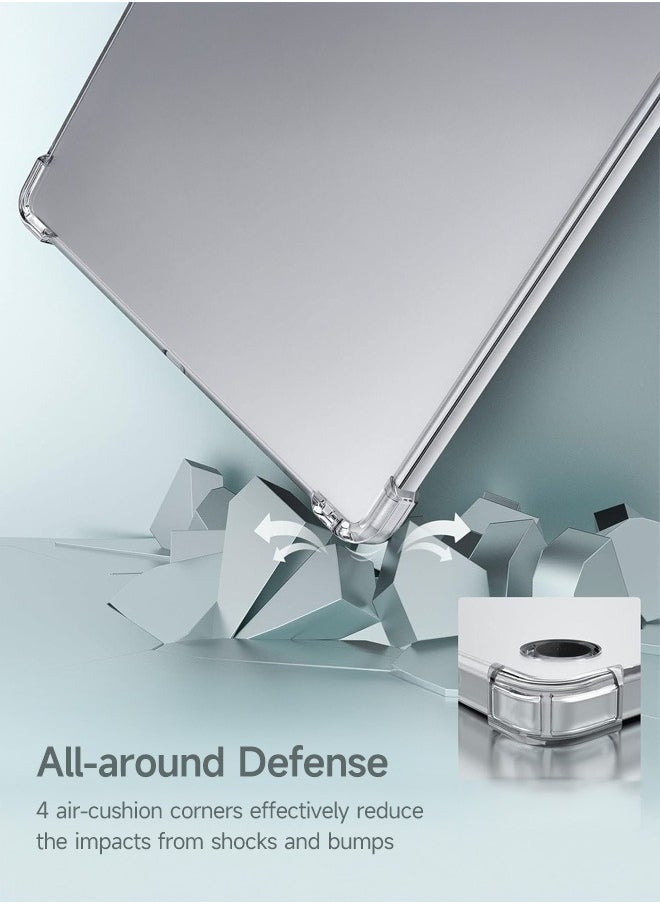 Tersely - Clear Case Cover for Samsung Galaxy Tab A9 8.7 inch(SM-X110, SM-X115), Air Hybrid Slim Fit Shockproof Crystal TPU Protective Case Cover for Samsung Galaxy Tab A9 2023 - Image 1