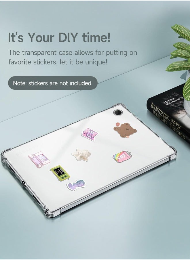 Tersely - Clear Case Cover for Samsung Galaxy Tab A9 8.7 inch(SM-X110, SM-X115), Air Hybrid Slim Fit Shockproof Crystal TPU Protective Case Cover for Samsung Galaxy Tab A9 2023 - Image 1