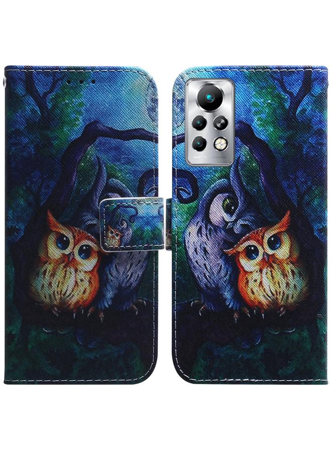 Zaboon Case For Infinix Note 11 Pro / Note 11s Coloured Drawing Leather Phone Case - Image 1