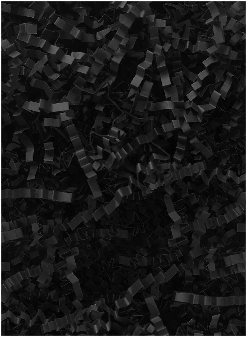 E COMMERCE  BAG E commerce Bag 150 G High Quality And Extra Soft Black Shredded Paper For Gift Box Filling Empty Gift Box Filler Gift Basket Decoration Weeding Gift Decore Crinkle Paper For Gift ,Crinkle Cut Paper ,Paper Grass Paper Shreds - Image 2