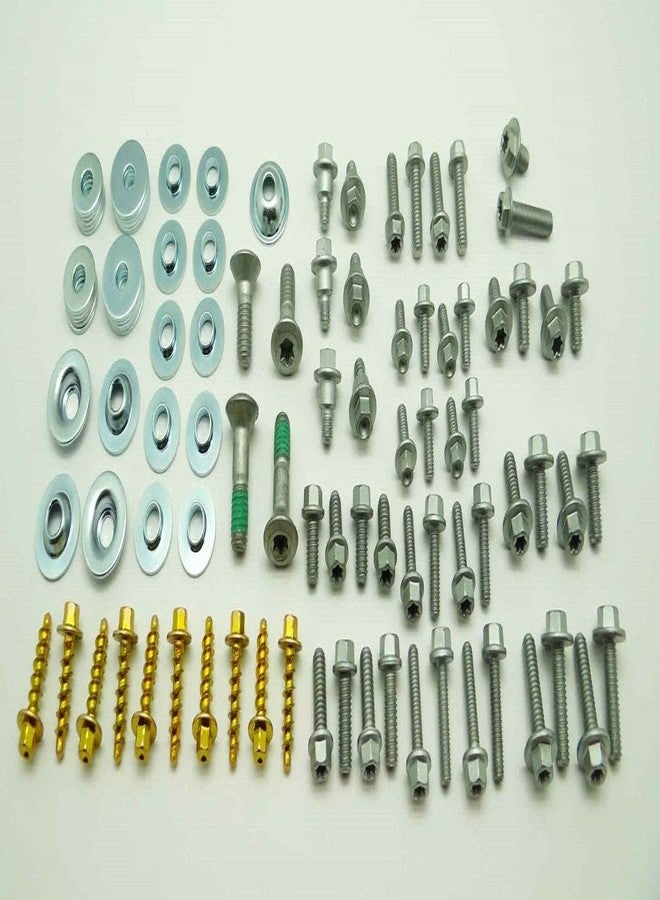 Specbolt Fasteners 97pc SPECBOLT Body Bolt KIT for Plastics seat fenders Fork Guards shrouds & subframe. Fits KTM & Husqvarna 65 80 85 125 150 200 250 350 400 450 500 520 525 SX SX-F XC XC-F XC-W XCF-W EX EXC EXC-F - Image 1