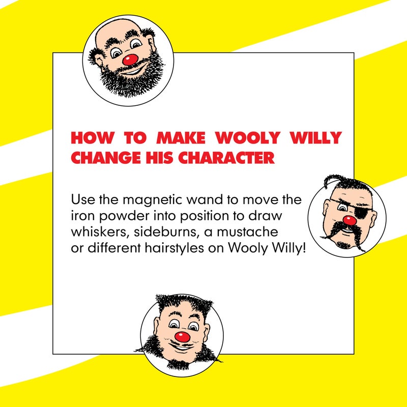 PlayMonster Original Wooly Willy, Magnetic Personalities â€“ Drawing Kit, Arts and Crafts, Fidget Toys for Kids, Draw on Woolyâ€™s Face, Portable, Easy to Use, Zero Mess Drawing, Screen-Free Toys, Ages 3+ - Image 5