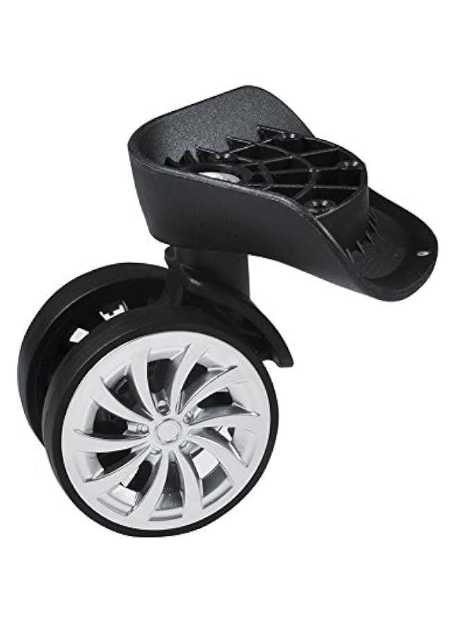 Swivel Wheel, 2pcs DIY Plastic 360 Degree Replacement Luggage Suitcase Wheels with Screw for Common Luggage Box  - Image 1