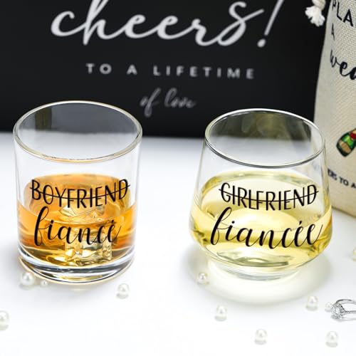 YENCHORN Engagement Gifts for Couples Women Newly Engaged Gift for Her Fiance Gifts for Women Unique Engagement Decorations Just Engaged Present Ideas for Her Him Bride Future Mr and Mrs Men Best Friend - Image 3