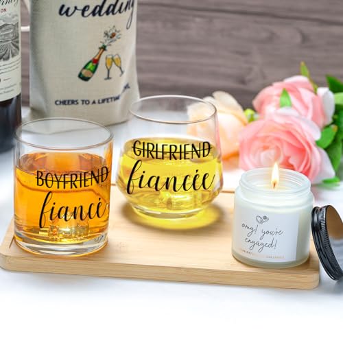 YENCHORN Engagement Gifts for Couples Women Newly Engaged Gift for Her Fiance Gifts for Women Unique Engagement Decorations Just Engaged Present Ideas for Her Him Bride Future Mr and Mrs Men Best Friend - Image 2