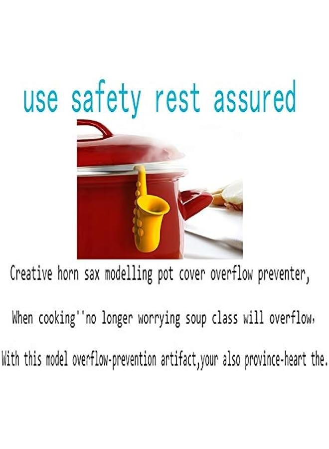 Spill-Proof Silicone Pot Lid Holders for Steam Releasing, Boil Over Stoppers, Kitchen Cooking Gadgets (3-Pack) - Image 4