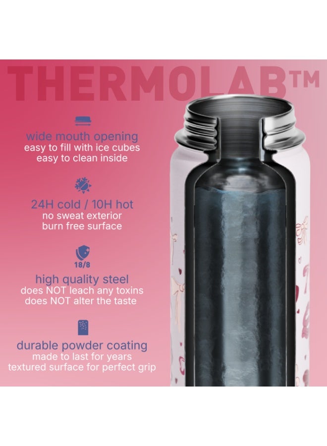 BEOLA Kids Insulated Water Bottle – Ballet Hearts - Image 4
