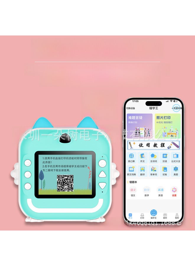 Neutral New Q5 Fun Children's Polaroid Camera Thermal Printing Mini Cartoon Digital Camera Gift Batch - Image 3