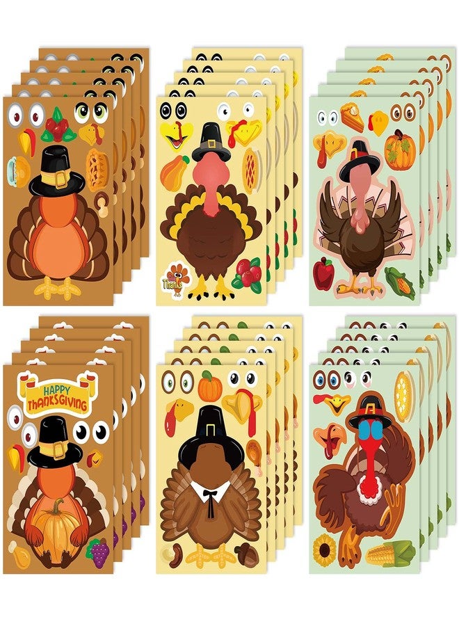 N.C Thanksgiving Stickers for Kids - 30pcs Thanksgiving Stickers Turkey Stickers DIY Thanksgiving Sticker Thanksgiving Decorations - Image 1