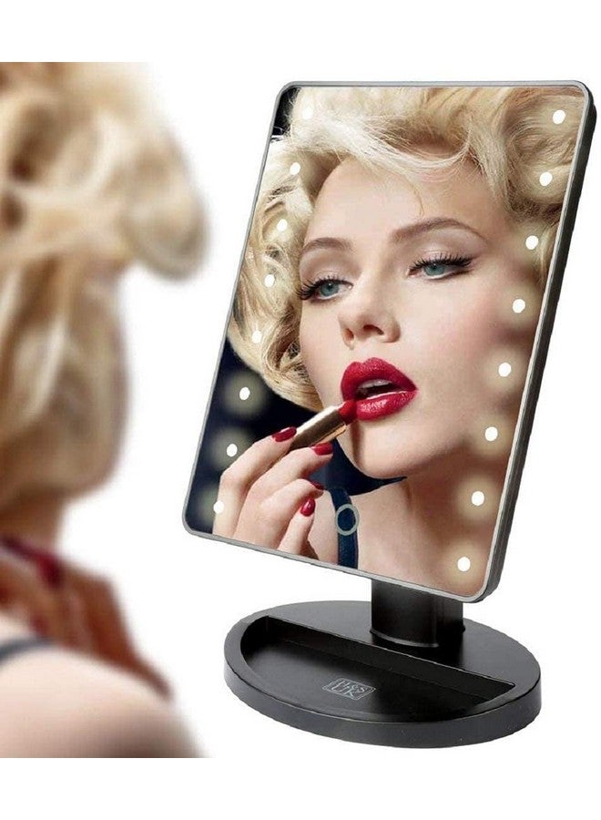 Cyrox Lighted Makeup Mirror, Led Tabletop Mount Bedroom Vanity with Touch Sensor // Professional Men Women Makeup Mirror Vanity with Touch Sensor (1Pcs) - Image 1