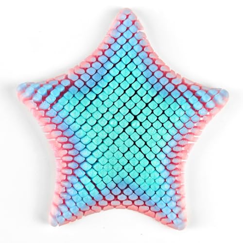 oyeftp 3D Printed Sensory Fidget Starfish Squishy Fidget Desk Starfish Toy Desk Decor 3D Printed Starfish Glow in The Dark Colorful Fidget Toy Perfect for Holiday Birthday Gifts Easter Basket Stuffers - Image 5