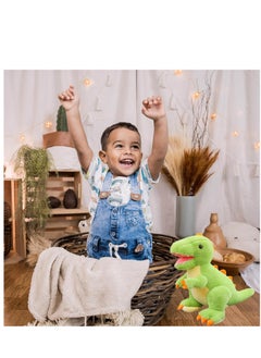 KASTWAVE Cute Dinosaur Stuffed Animals Plush Toys,9.84 Inch Tyrannosaurus Plushies,Great Birthday Gifts for 3 4 5 6 7 8 Year Old Boys Girls (Dinosaur)  - Image 3