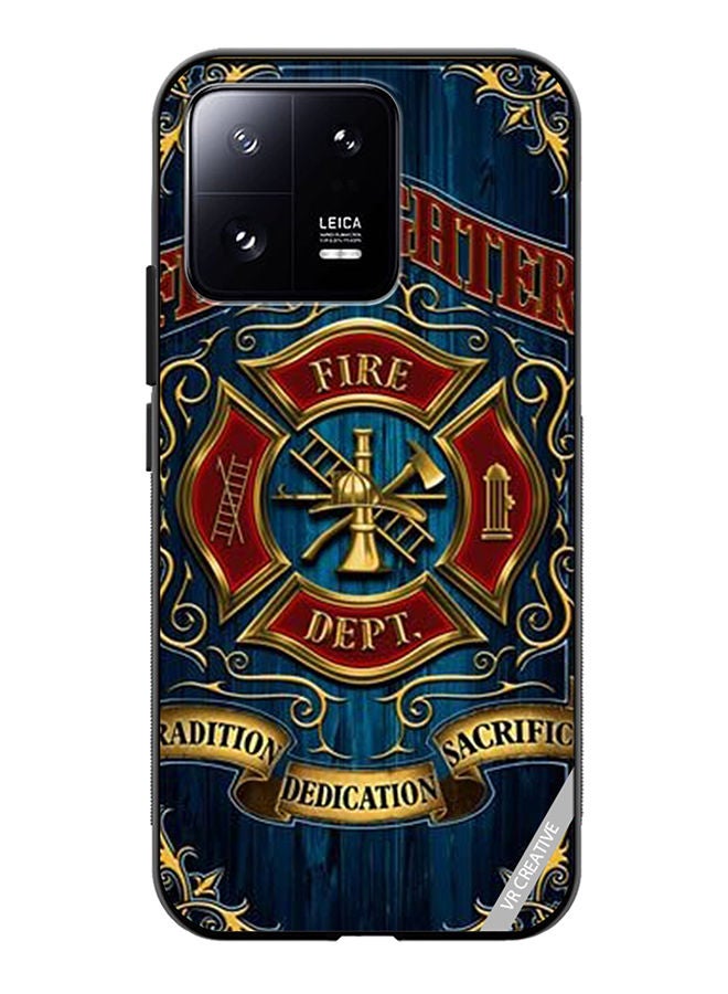 VR CREATIVE Protective Case Cover For Xiaomi 13 Fire Fighter Design Multicolour - Image 1