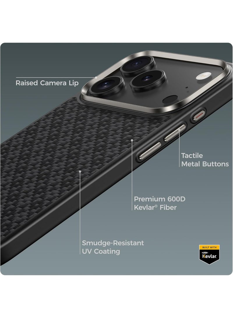 Benks حافظة BENKS ArmorGrid ArmorPro لجهاز iPhone 17 Pro Max مع زر التحكم في الكاميرا، [متوافقة مع Magsafe] حافظة واقية من الدرجة العسكرية مصنوعة من ألياف دو بونت كيفلار الأراميد. - Image 4
