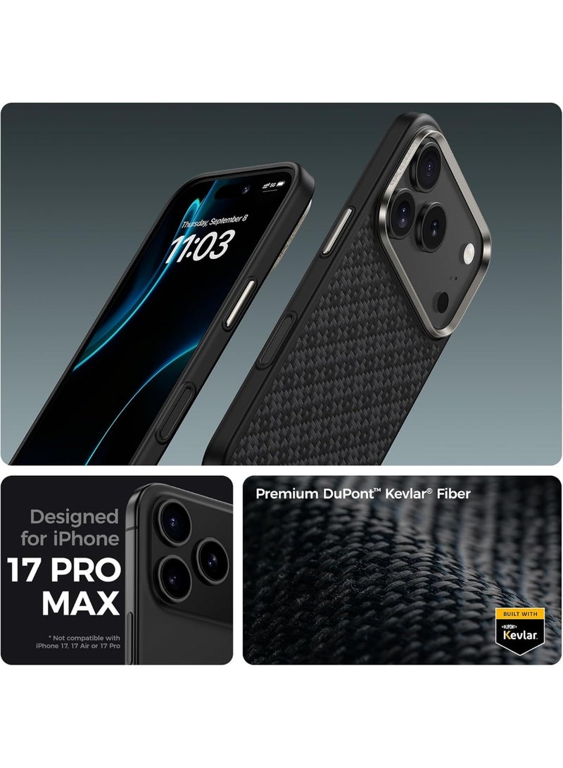 Benks حافظة BENKS ArmorGrid ArmorPro لجهاز iPhone 17 Pro Max مع زر التحكم في الكاميرا، [متوافقة مع Magsafe] حافظة واقية من الدرجة العسكرية مصنوعة من ألياف دو بونت كيفلار الأراميد. - Image 2