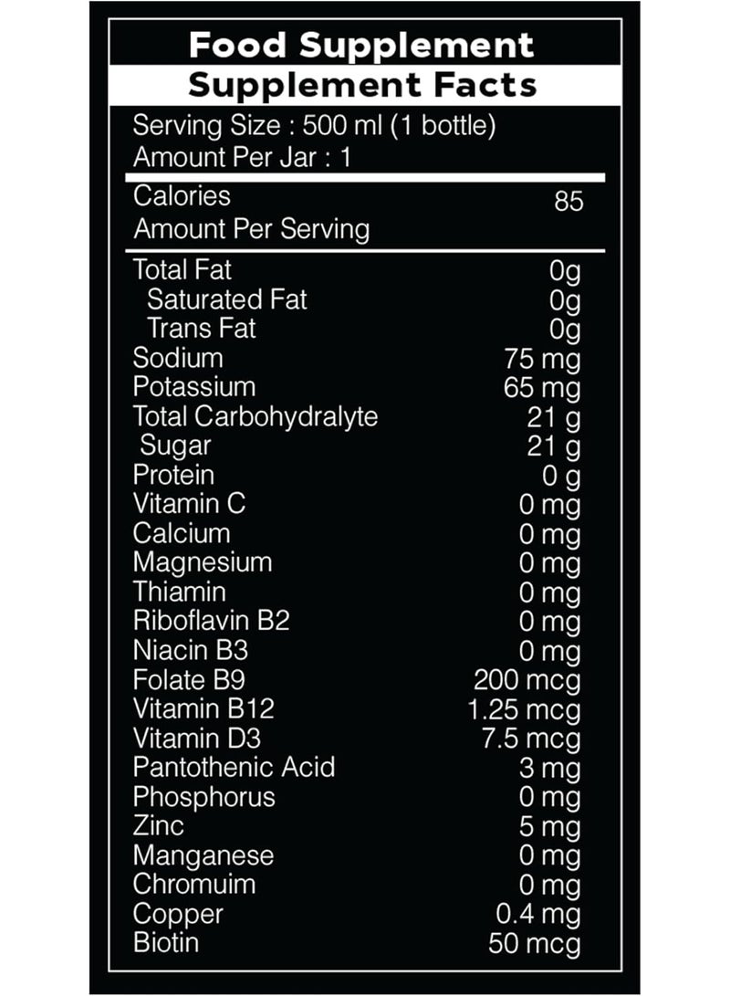 Hydralyte VitaSport+ Perform Multifruit Vitamin Hydration Drink, 500 ml, Pack of 24 - Image 5