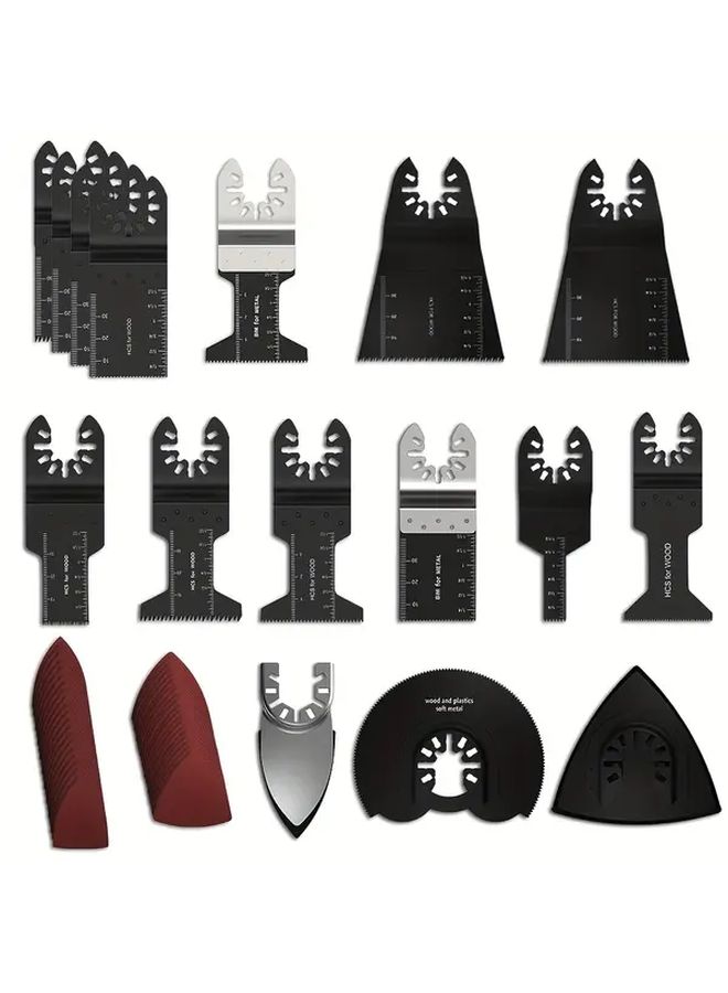 56pcs Oscillating Saw Blades High Carbon Steel Fast Cut Kit for Metal Wood Plastic - Image 1