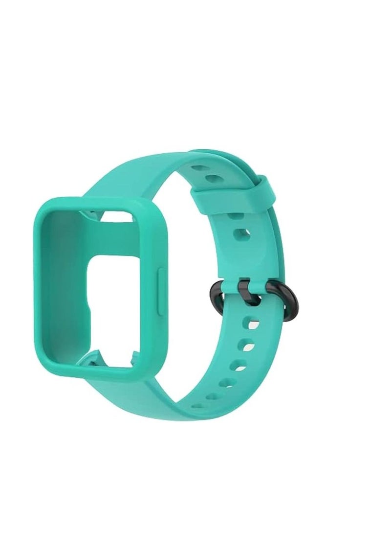 Replacement Wrist Band Compatible with Xiaomi MI Watch Lite/Redmi Watch 2 Lite/Poco Watch/Redmi Watch 2/Horloge 2, Adjustable Soft Silicone Wrist Strap with Cover - Image 1
