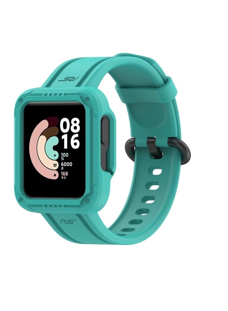 Replacement Wrist Band Compatible with Xiaomi MI Watch Lite/Redmi Watch 2 Lite/Poco Watch/Redmi Watch 2/Horloge 2, Adjustable Soft Silicone Wrist Strap with Cover - Image 2