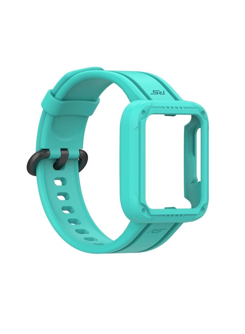 Replacement Wrist Band Compatible with Xiaomi MI Watch Lite/Redmi Watch 2 Lite/Poco Watch/Redmi Watch 2/Horloge 2, Adjustable Soft Silicone Wrist Strap with Cover - Image 4