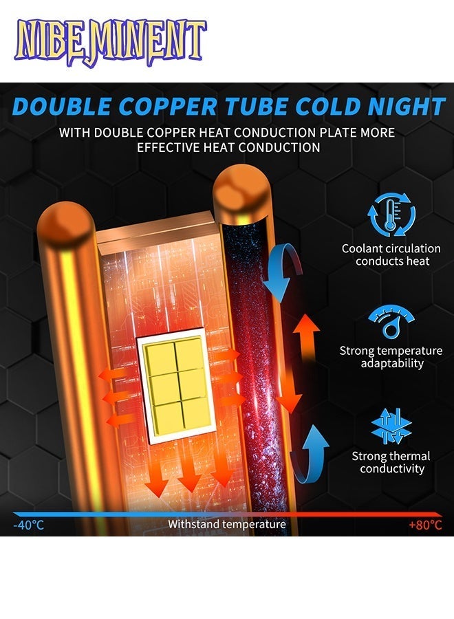 نيبمينينت مصابيح LED لمصابيح السيارة 65W، ضوء أبيض نقي 6500K، شرائح CSP مع نظام تبريد بأنابيب نحاسية مزدوجة، متوافقة مع 12V/24V، قابلة للتوصيل والتشغيل، بديلة لمصابيح الهالوجين، مقابس متعددة: H7 H1 H4 H11 9005 9006 9012 - Image 5