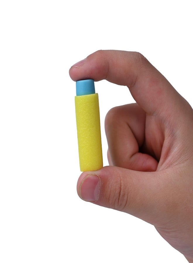 OIMIO Half Length Darts Refill Pack, 200pcs Short Soft Bullets Compatible With Dart Zone, Nerf, Worker, Zhenweiqi, 14+ (Blue Yellow) - Image 4