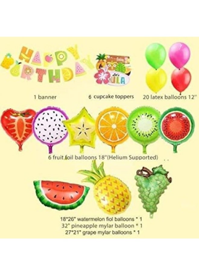DecoLoral DECOR ME Fruit Theme Party Decorations Latex and Foil balloons - Image 2