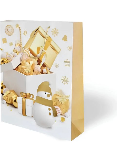 Luxury Cardboard Bag Foil Printed Christmas Themed 31X40 cm