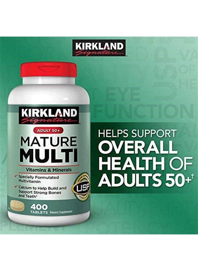 sallyashop - Kirkland Adult 50+ Mature Multi Vitamins & Minerals 400 Tablets - Image 1