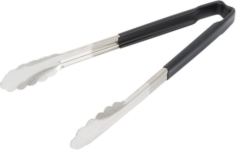 Vollrath 4781220 Jacobs's Price 12-Inch Stainless Steel Tongs with Black Handle - Image 1