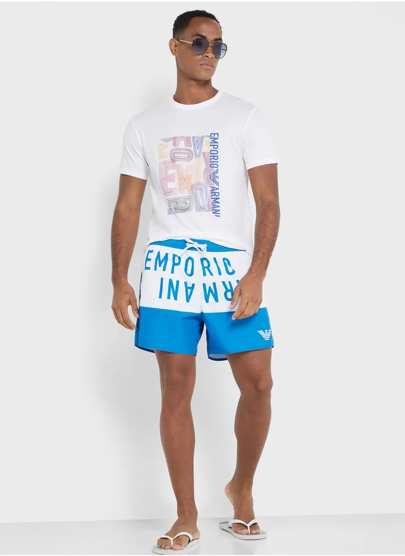 EMPORIO ARMANI Graphic Crew Neck T-Shirt
