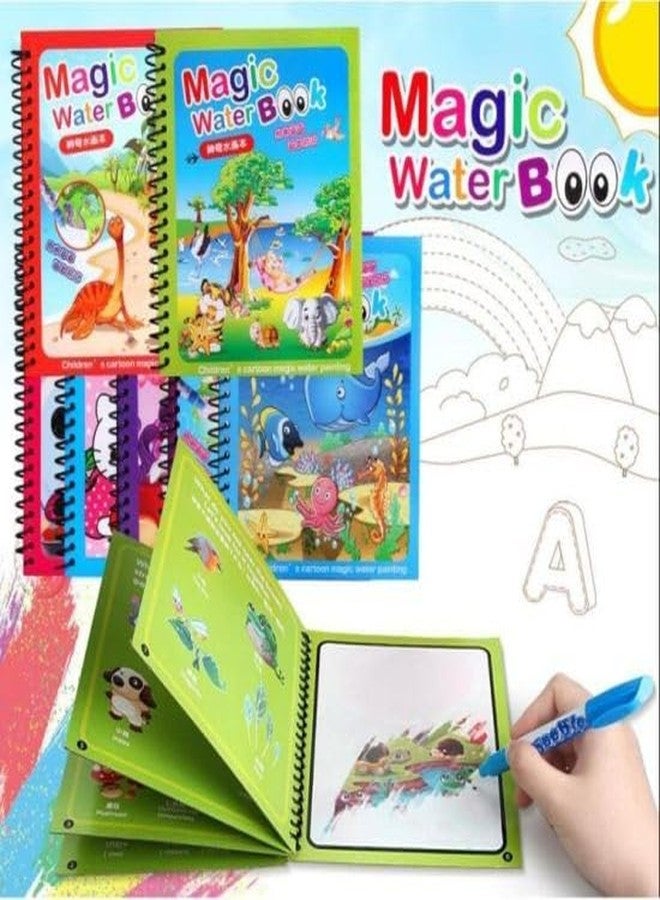 Jaimin Creation 2 Pc's Magic Watercolour Colouring Book for Kids, Drawing Books for Children, Creative Drawing Books for Toddlers, Preschoolers - Image 1